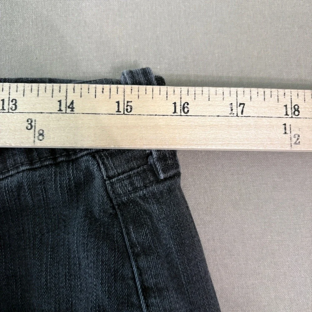 Levi Strauss Signature Jeans Womens Size 8 Black Denim Stretch Bootcut Mid Rise